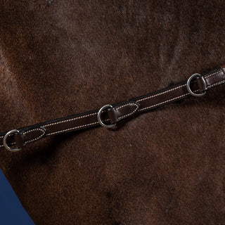 Dy'on 1/2" Howlett Rubber Reins with 7 Leather Loops-Working Collection