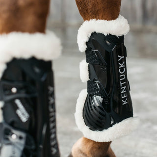 Kentucky Vegan Sheepskin Tendon Boots Bamboo Elastic