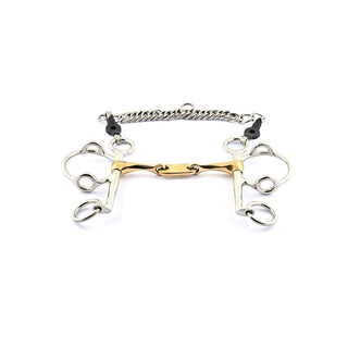 Jump'In G.S Long Shank Pelham Gag Twisted with Flat