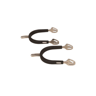 Velari Stainless Steel Spurs with Rubber-Rounded