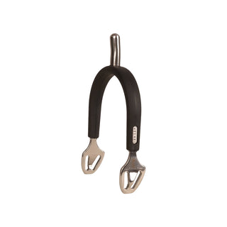 Velari Stainless Steel Spurs with Rubber-Rounded