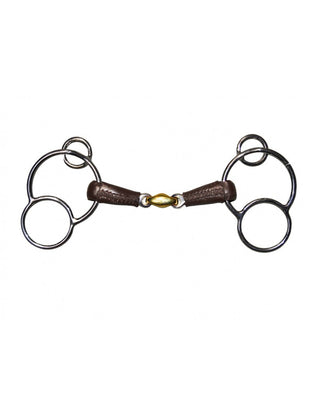 Jump'In 3 Ring Leather Covered with French Link