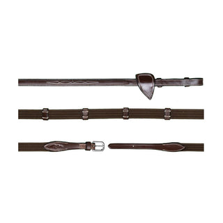 Dy'on 5/8" Web Reins w/ 9 Leather Loops