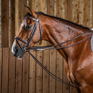 Dy'on 1/2" Full Leather Draw Reins- Working Collection